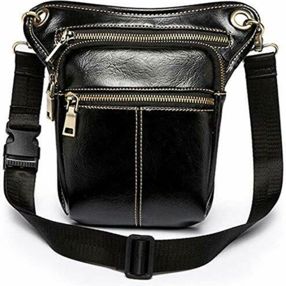 Men's Leather Leg Bag